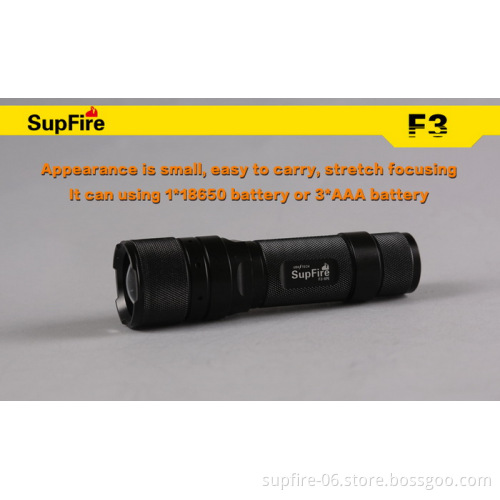 supfire Professional LED Flashlight 1100lm Zoomable mini portable 5 Modes torch for Camping, Security, Tactical and General